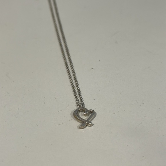 Tiffany & Co Paloma Picasso Loving Silver Heart Necklace - Picture 4 of 6